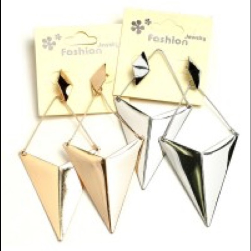 ⚡️ 5/$15 NEW Large Geometric Earrings